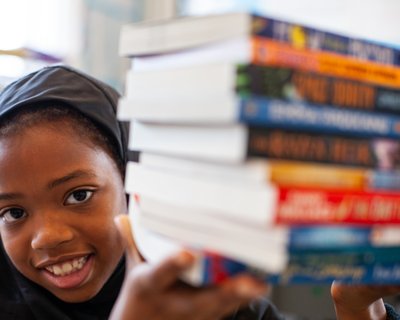 Afidat_Smiling With Books 1_Inglehurst Junior School 2022