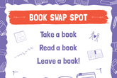 Community bookshelves poster