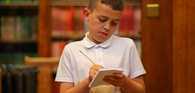 Primary child writing