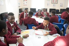 Secondary boys talking