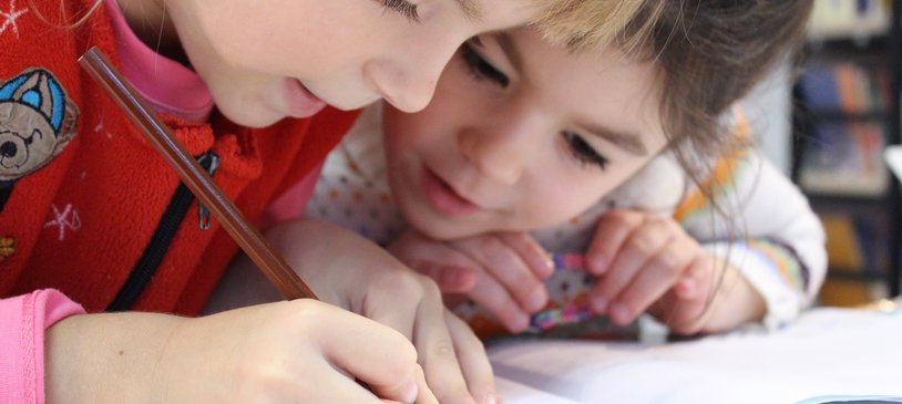 Wellbeing - girls writing