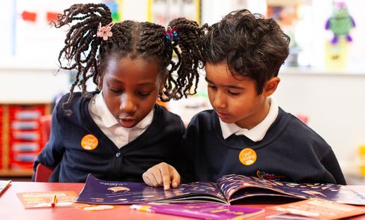Image of children enjoying diverse books