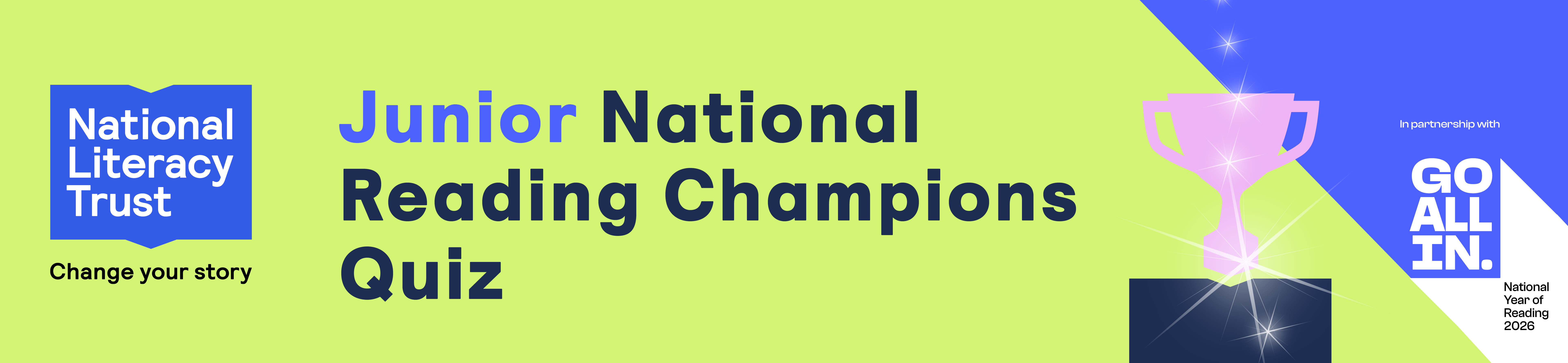Junior National Reading Champions Quiz logo V2