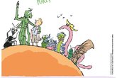 Roald Dahl reading for pleasure poster