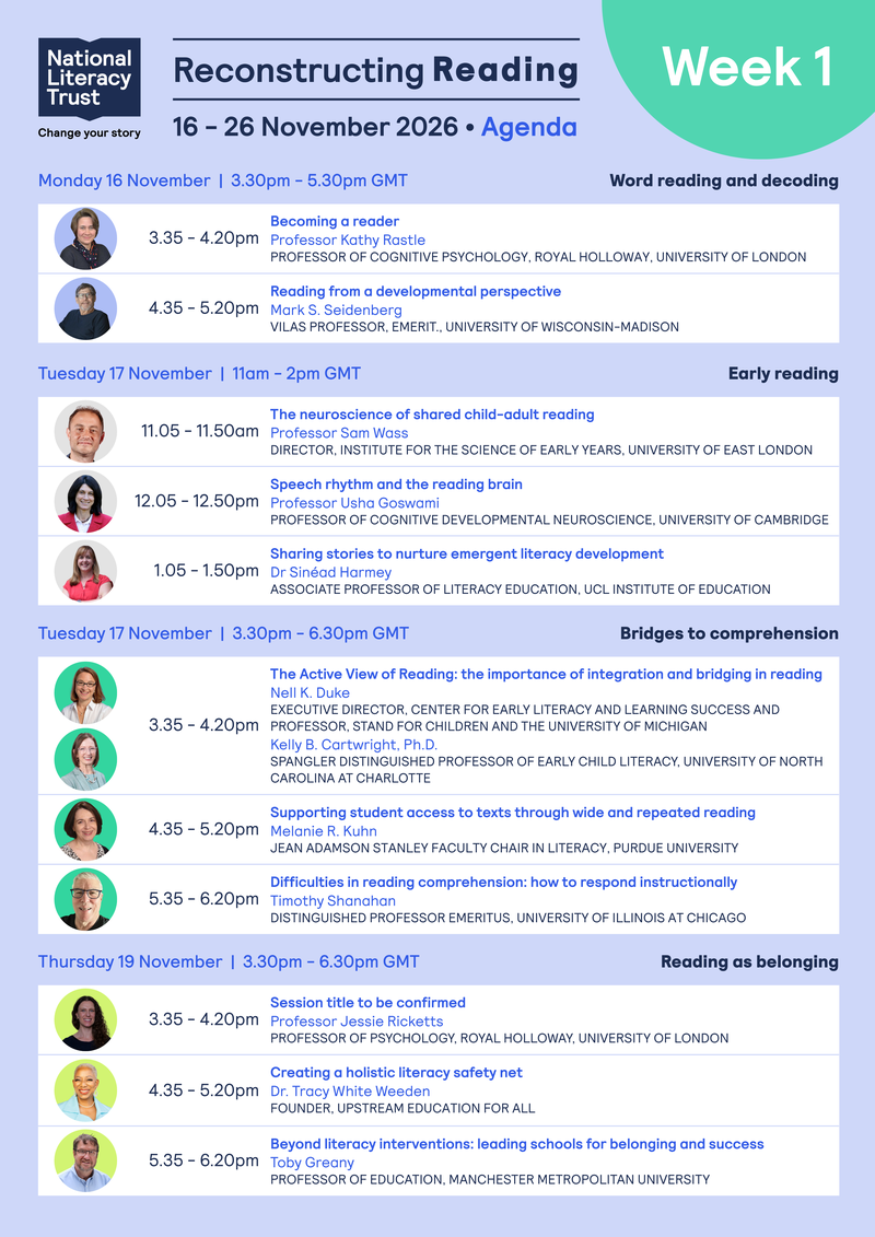 Reconstructing Reading agenda week 1