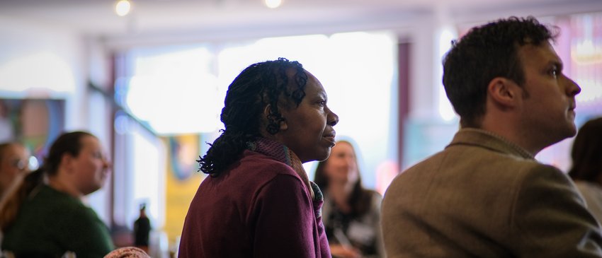 Teachers at conference