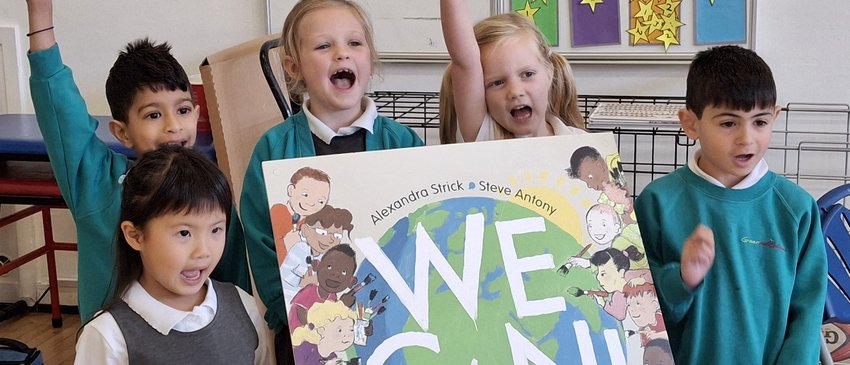 RS8071_Steve Antony & Alexandra Strick at Greenmeadow Primary School_Photo 1_22 Oct 24