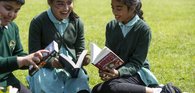 Primary school children reading
