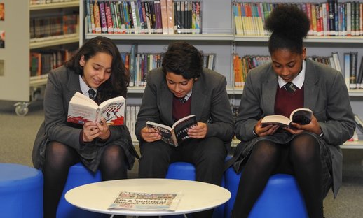 Reading in library