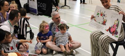 United by Stories in Newcastle was the National Literacy Trust in the North East's 2025 family fun day
