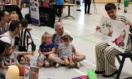 United by Stories in Newcastle was the National Literacy Trust in the North East's 2025 family fun day