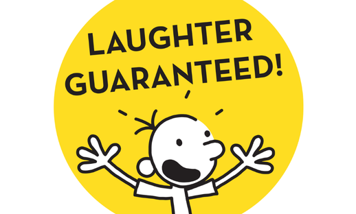 Laughter guaranteed - Diary of a Wimpy Kid by Jeff Kinney roundel 2025