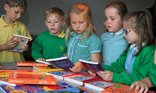 Children looking at books