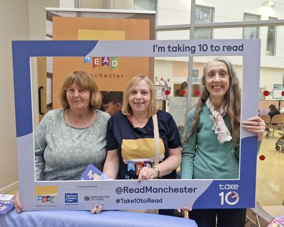 Take 10 Read Manchester team at Royal Manchester Childrens Hospital 8 Oct 24
