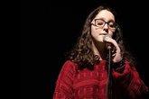Young person post16 female singing speaking National Literacy Trust