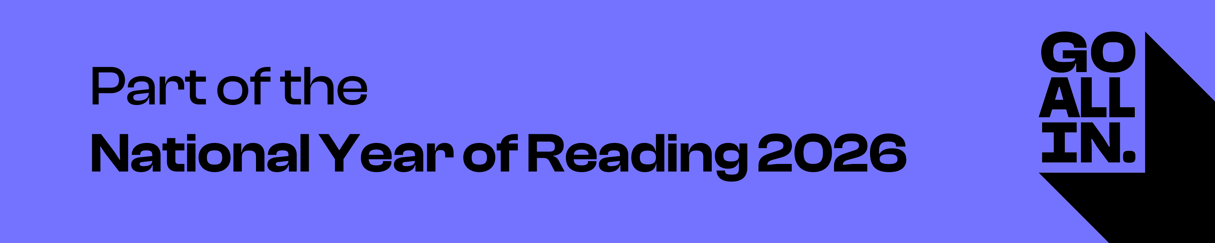 Go All In National Year of Reading logo