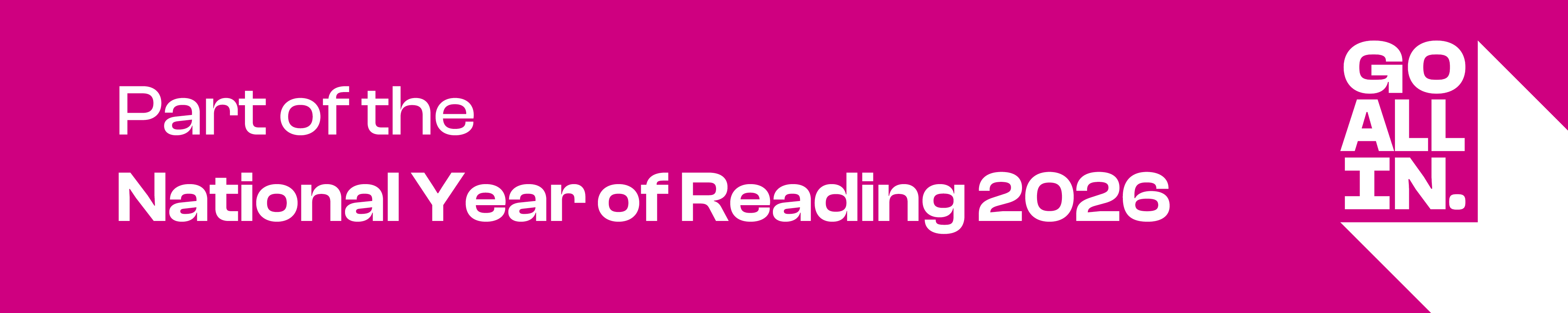 Go All In National Year of Reading logo banner