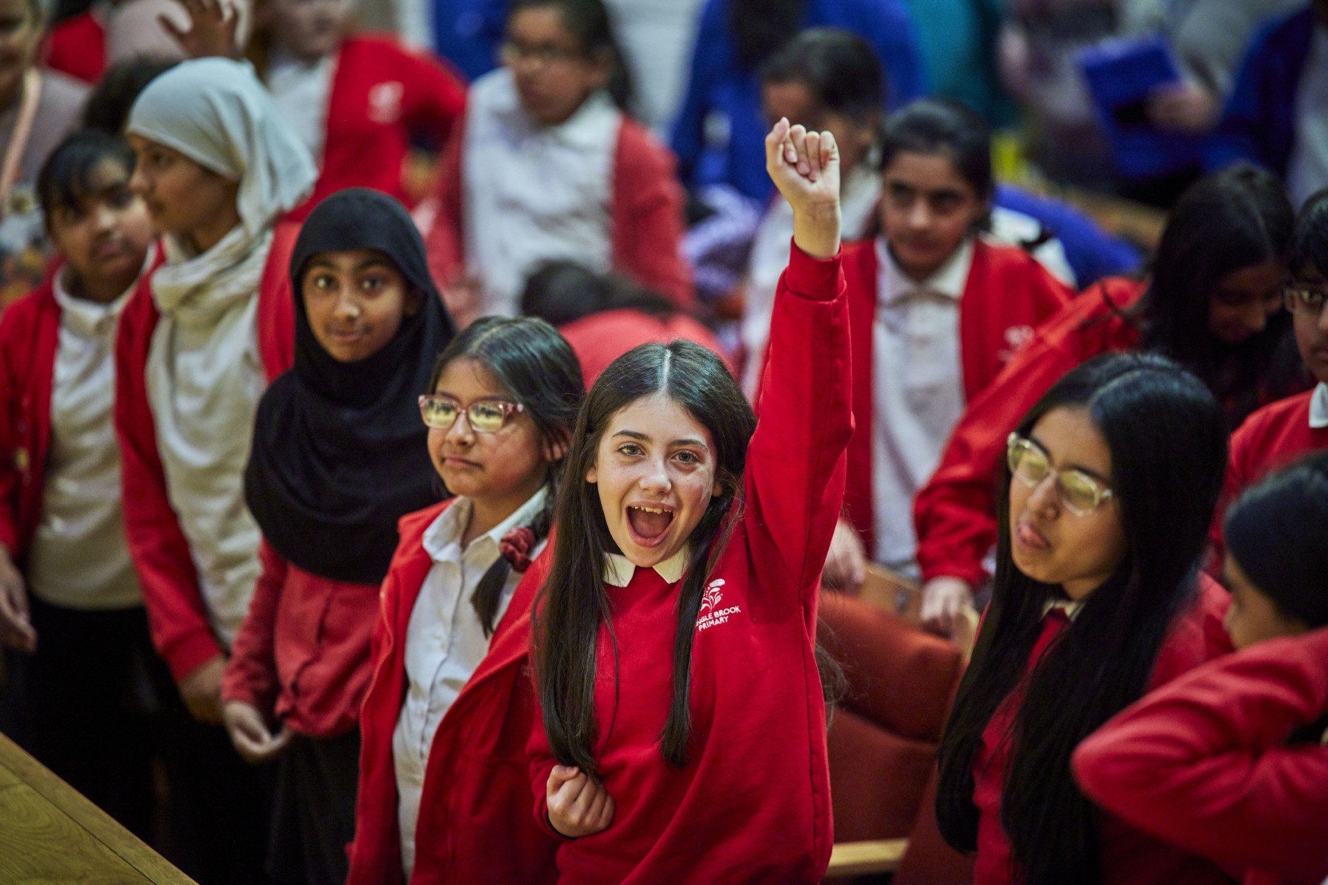 School children at empathy day event Mcr